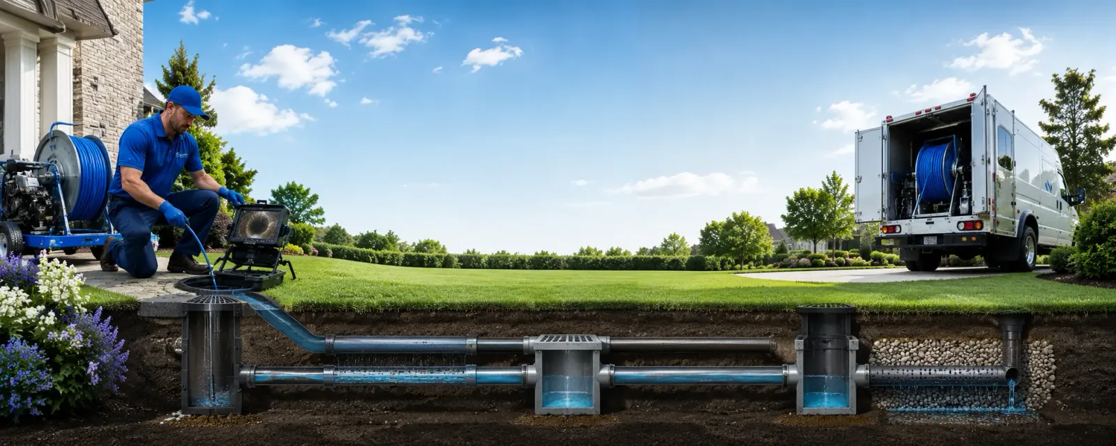 Outdoor drain cleaning information for Calhoun, MO